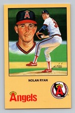 1990 NOLAN RYAN California Angels Postcard Series 2 #2 Artwork by Susan Rini