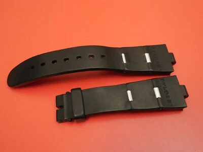 BVLGARI DIAGONO ALEACIÓN ALUMINIO GOMA CORREA PULSERA 21.8MM / 6.8MM Foto 1 de 4