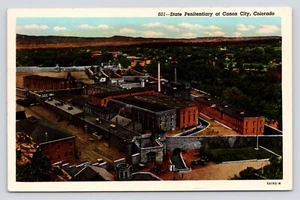 State Penitentiary Canon City Colorado Aerial View c1956 White Border Postcard - Picture 1 of 4