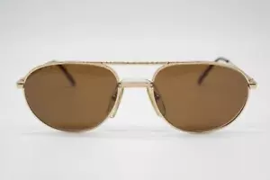 Vintage Sonnenbrille LACOSTE 710 Gold Oval sunglasses Brille - Bild 1 von 6