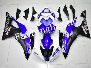 Fit for 2008-2016 YZF R6 Blue White Matte Black ABS Injection Fairing Kit - Foto 1 di 7