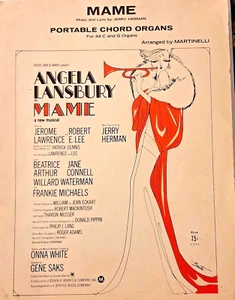 Sheet Music MAME 1966 Angela Lansbury for C & G organs - Picture 1 of 2