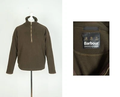 Barbour Country Zip Neck Men's Fleece Sweater Jumper Size M - Image 1 of 4