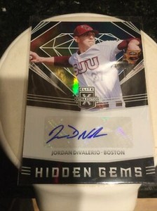 2020 Panini Elite Extra Edition Hidden Gems Black #HG-JD Jordan DiValerio Auto