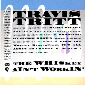 Travis Tritt & Marty Stuart - The Whiskey Ain't Workin (edit) - PROMO CD Single - Picture 1 of 1