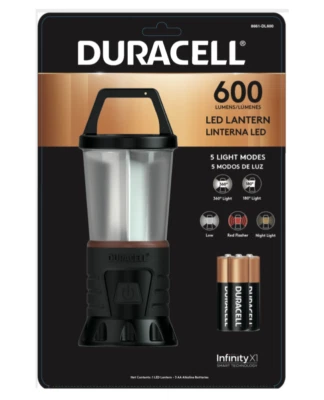 Duracell 600 Lumen Lantern with 180 /360 degree area lighting! Bright! Torch! - image 1 of 4