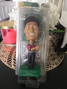 NIB 2002 TIGER WOODS BOBBLEHEAD 1999 PGA CHAMPIONSHIP PLAYMAKERS UPPER DECK Play - Picture 1 of 4