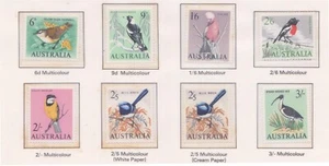 (F280-80) 1964-5 AU set of 8stamps Native birds 6d to 3/- MH MUH (CE) - Bild 1 von 1