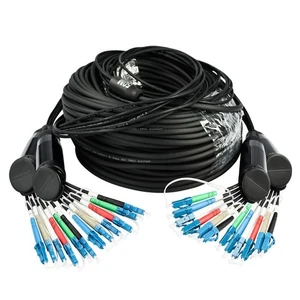 Cable blindado TPU monomodo 12 núcleos LC UPC-LC UPC cable de conexión de fibra óptica 50M - Imagen 1 de 6