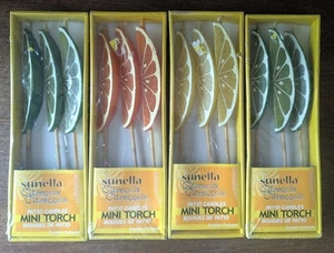 Sunella Citronella Patio Candles Mini Torch Fruit Slices, 4 Boxes, 3/Box, New - Picture 1 of 6