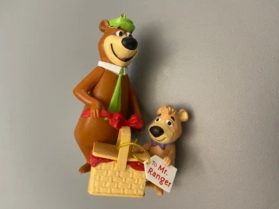 1996 Hallmark Keepsake Yogi Bear & Boo Boo Christmas Ornament Collectable B - Image 1 of 4