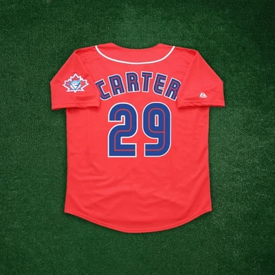 Joe Carter 1997 Toronto Blue Jays Home/Road/Alt Men's Jersey w/ Team Patch - Image 1 of 2