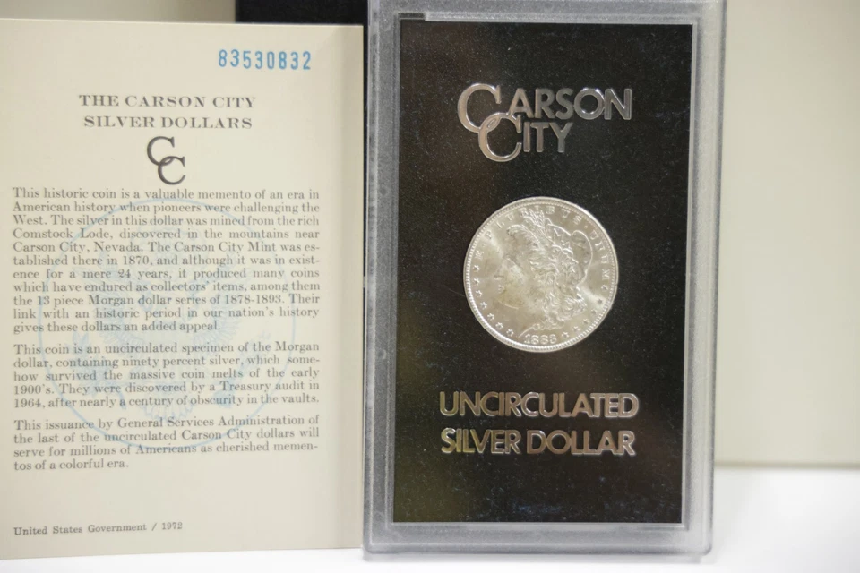 Dólar Morgan de Estados Unidos 1883 CC $1 GSA bonito sin circular caja/papeles... Foto 1 de 4