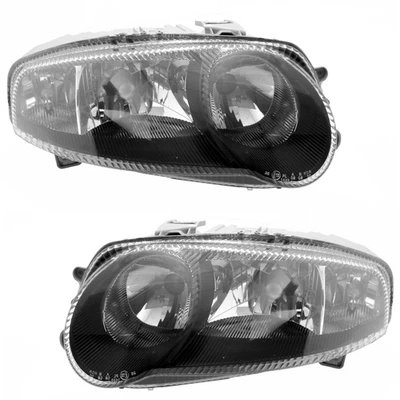 Scheinwerfer Set für Alfa Romeo 147 937 00-05 H1 H7 Schwarz Halogen Neu - Bild 1 von 4