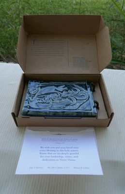 Krippe Pewabic Kunstkeramik Fliese 2002 OVP mit Papieren & Ständer Chris Mayse - Bild 1 von 4