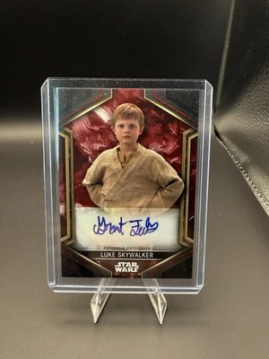 2023 Star Wars Obi-Wan Kenobi Grant Feely Luke Skywalker Autograph Red #/99  - Image 1 of 2