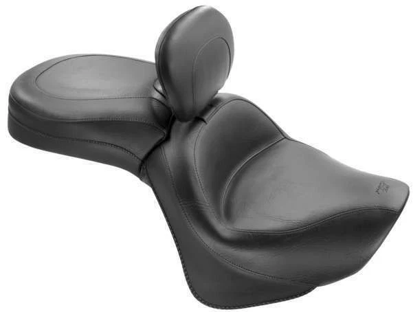 Mustang Wide Touring 1-Piece Seat w/Driver Backrest Kawasaki VN900 Vulcan 06-22 - Image 1 of 1