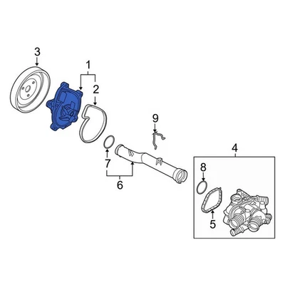 For Mini Cooper 2007-2015 Mini 11517648827 Engine Water Pump Foto 1 de 4