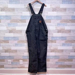 Mono con tirantes Carhartt algodón pato verde oscuro musgo sin forro R06 MOS DE COLECCIÓN para hombre 48x32 - Imagen 1 de 8