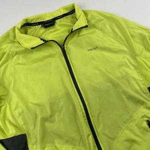Hind Running Windbreaker Jacket Men’s S Neon Yellow Full Zip Two Pocket Hi-viz - Picture 1 of 9