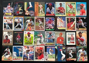 Ozzie Smith (lote de 32 tarjetas con insertos) Cardenales de San Luis Salón de la fama ex-como nuevo - Imagen 1 de 5