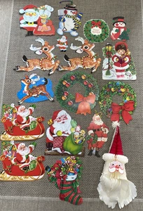 Posten 17 Vintage Klassenzimmer Stanzformen Waben Weihnachten Wanddeko Deko - Bild 1 von 19