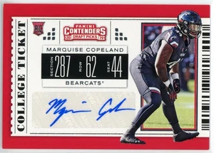 MARQUISE COPELAND 2019 Panini Contenders Draft Picks Rookie RC Auto #250 - Picture 1 of 2