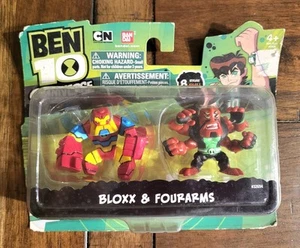 BLOXX & FOURARMS, Ben 10 Omniverse 2" MINI FIGURES 2-Pack BANDAI 2013 Four Arms - Picture 1 of 5