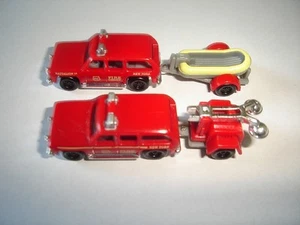 AMERICAN FIRE ENGINES RESCUE MODEL CARS SET 1:160 N KINDER SURPRISE MINIATURES - Picture 1 of 1