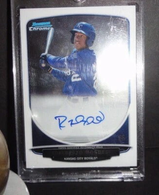 2013 Bowman Chrome Adalberto Raul Mondesi Jr 1º novato autógrafo controle remoto autografado SP - Imagem 1 de 2