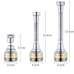 Messing K��chenhahn Kopf Wasserhahn Erweiterung Anti Splash 3 stufig einstellbar - Bild 1 von 52