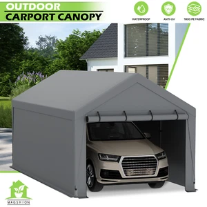 Heavy Duty Carport Canopy Outdoor Garage Party Car Canopy Party Tent,236"x118" - Picture 1 of 11