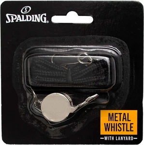 Spalding NBA Metal Whistle With Black Lanyard One Size - Picture 1 of 4