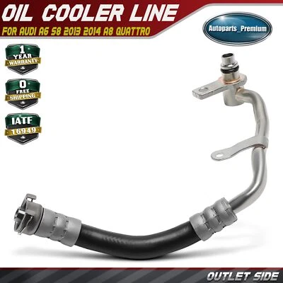 Outlet Transmission Oil Cooler Line for Audi A6 S8 2013 2014 A8 Quattro 11-14 - Image 1 of 4