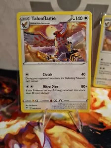 Pokémon TCG Talonflame Evolving Skies 140/203 Regular Rare - Picture 1 of 2