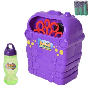 Lila Basic Design Bubble Maker Machine Luftblasenmaschine Seifenblasenmaschine - Bild 1 von 7