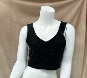 New Zella Womens Sports Top Medium / Gym Wear / Dark Grey / Cross Back - Picture 1 of 6