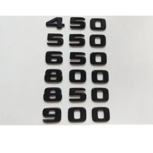 Gloss Black Number Emblem for BRABUS 450 480 500 550 650 680 800 850 880 900 950 - Picture 1 of 12