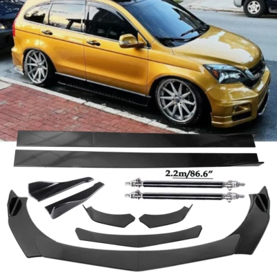 For Honda Pilot 2003-2023 Front Bumper Lip Splitter Spoiler Rear Lip Strut Rods Foto 1 de 4