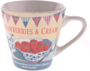 Martin Wiscombe Retro Strawberries & Cream Conical Mug - Large Range in Stock - Picture 1 of 1