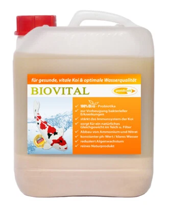 BIOVITAL 2500 ml Milchsäurebakterien, probiotische Filterbakterien, Koi, Teich
