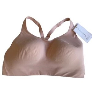 Athleta Advance Bra Size 42DD High Impact Full Coverage Pink Racerback - Picture 1 of 11