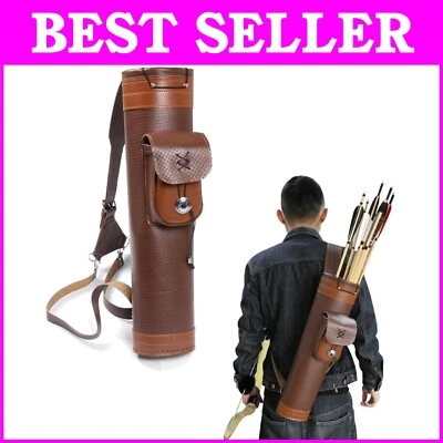 Versatile Leather Archery Quiver with Adjustable Strap - Left/Right Handed - Image 1 of 4