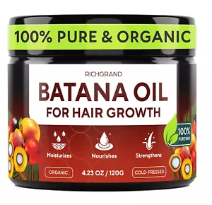 Batana Oil for Hair Growth - 100% Raw & Organic Dr Sebi Batana Oil - Cold-Presse - Picture 1 of 9