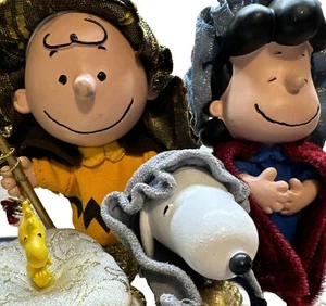 Snoopy Peanuts Christmas Pageant Dept 56 Figurines Set Nativity New Charlie Lucy - Picture 1 of 12