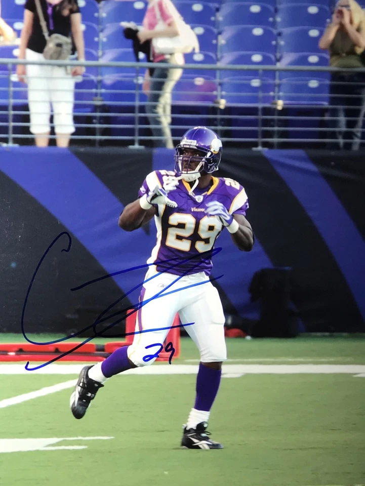 Foto autografiada 11x14 firmada por Chester Taylor Minnesota Vikings certificado de autenticidad N1 Foto 1 de 1