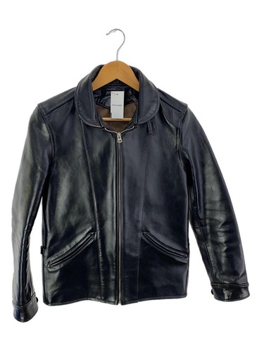 RHUDE RUDE GALLERY GIACCA PELLE BLUSON 2 CAVALLI Nero SOLIDO