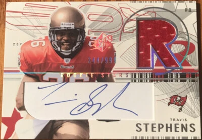 2002 SPx Rookie Jersey Autograph Travis Stephens #163 #’d 344/999 - Image 1 of 3