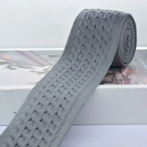 Knit Trimming Sweater Belt Ribbon Pants Side Fabric Clothing Side Widening - Picture 1 of 21