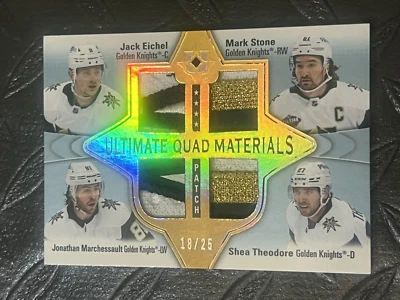 2022-23 Ultimate Quad Materials Patch /25 Eichel Stone Theodore Marchessault LV - Image 1 of 3